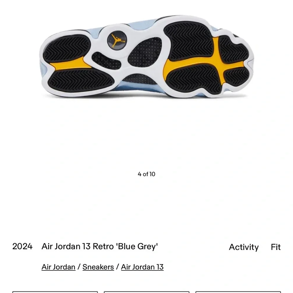 Air Jordan 13 Retro Blue/Grey 6Y - Picture 9 of 16